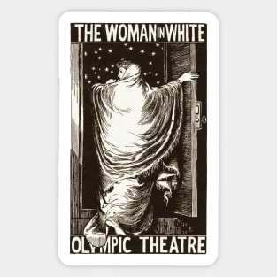 The Woman in White poster Sticker